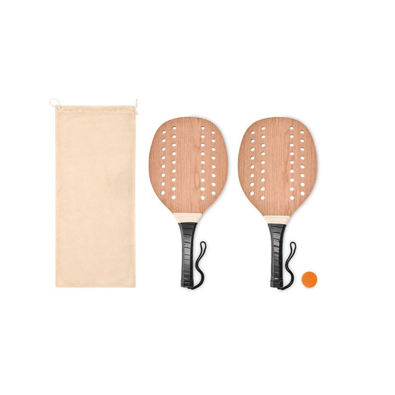 PALAS DE MADERA EMPUÑADURA  DE PU