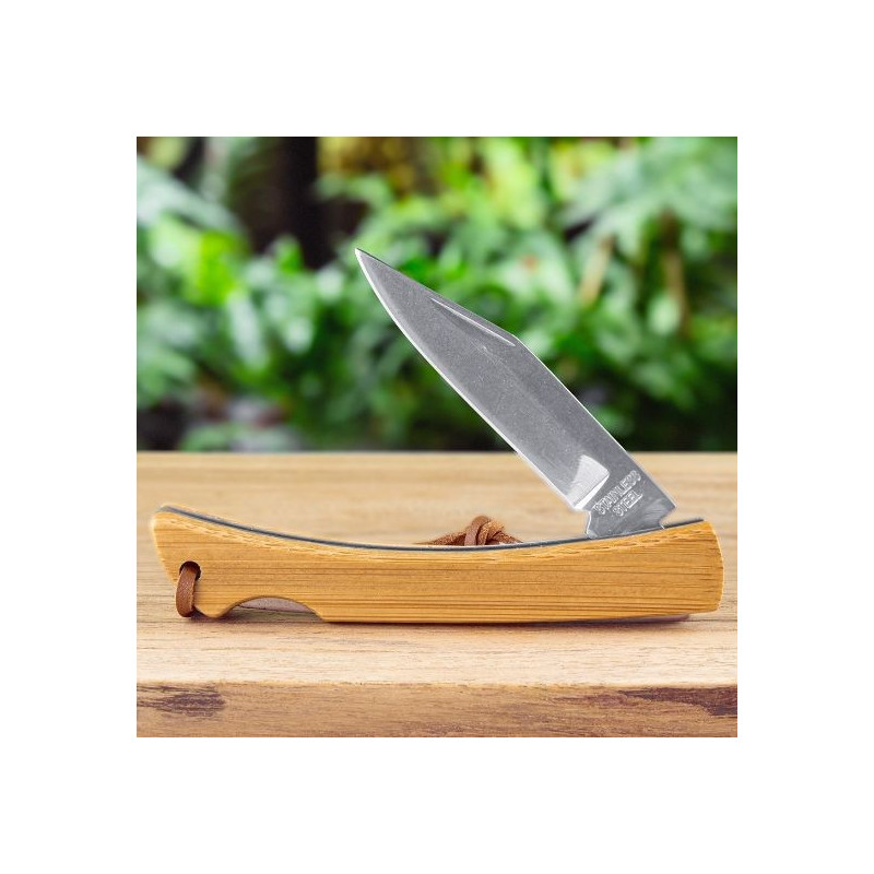 NAVAJA HABA ACERO Y BAMBU