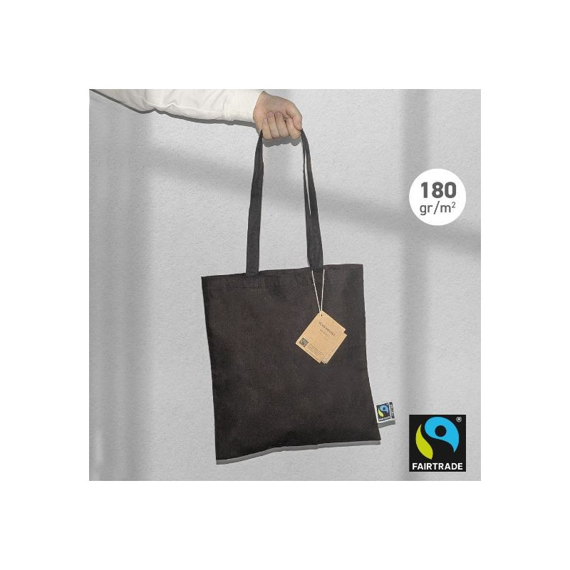 BOLSA ALGODON FAIRTRADE ALGODON NEGRO