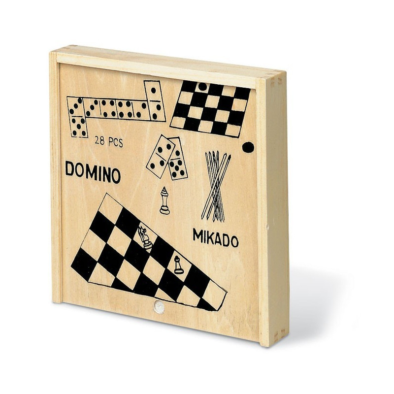 CAJA MADERA 4 JUEGOS