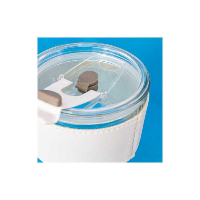 VASO 330 ML CON PAJITA DE CRISTAL "DELICATESSEN"