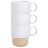 TAZA SUBLIMACIÓN APILABLE Y BASE DE BAMBÚ "GERARD"