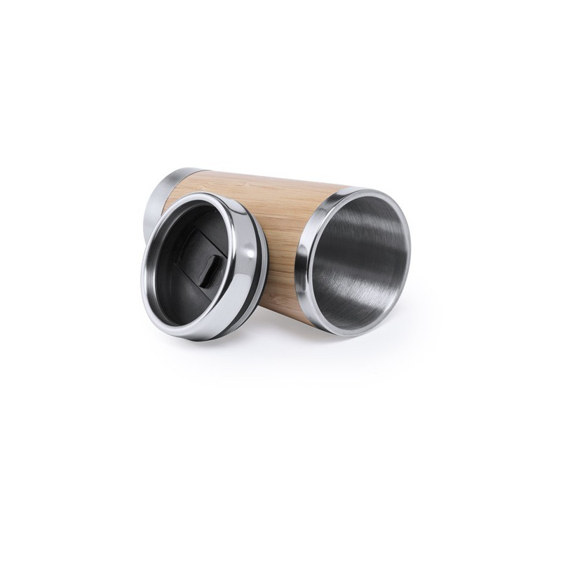 VASO BAMBU /ACERO INOX