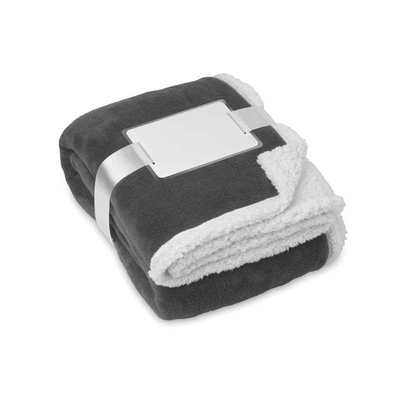 MANTA DE VELLON DE CORAL REVERSIBLE