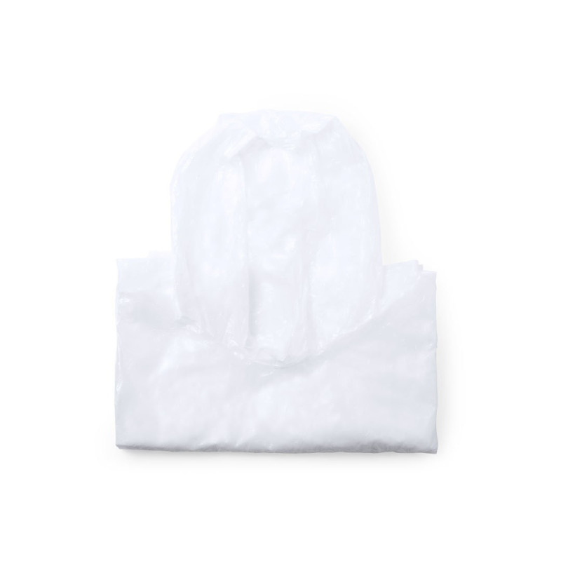 PONCHO DE MATERIAL COMPOSTABLE