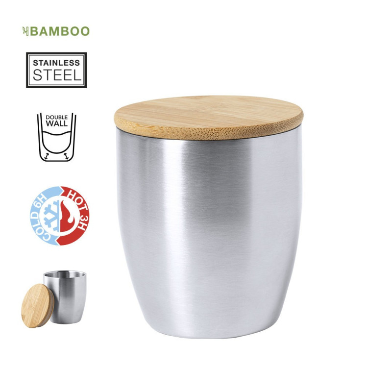 VASO TERMICO ACERO / BAMBU