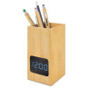 PORTALAPICES RELOJ BAMBU