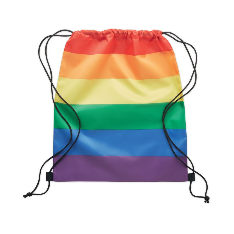 BOLSA MOCHILA CUERDAS ARCO IRIS
