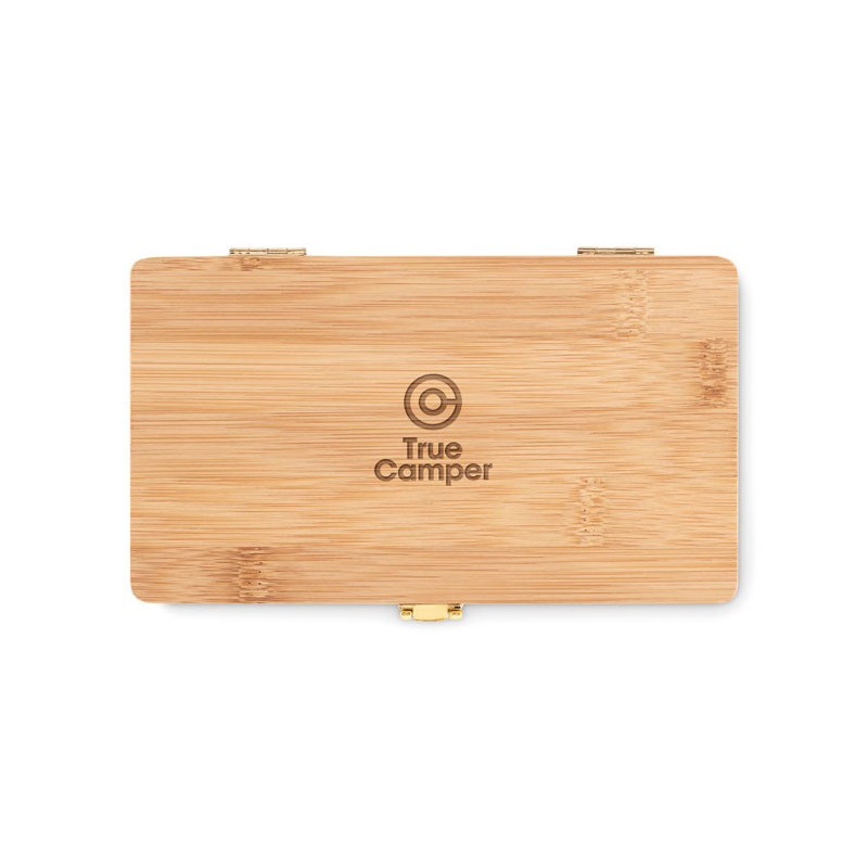 SET DE HERRAMIENTAS EN CAJA BAMBU