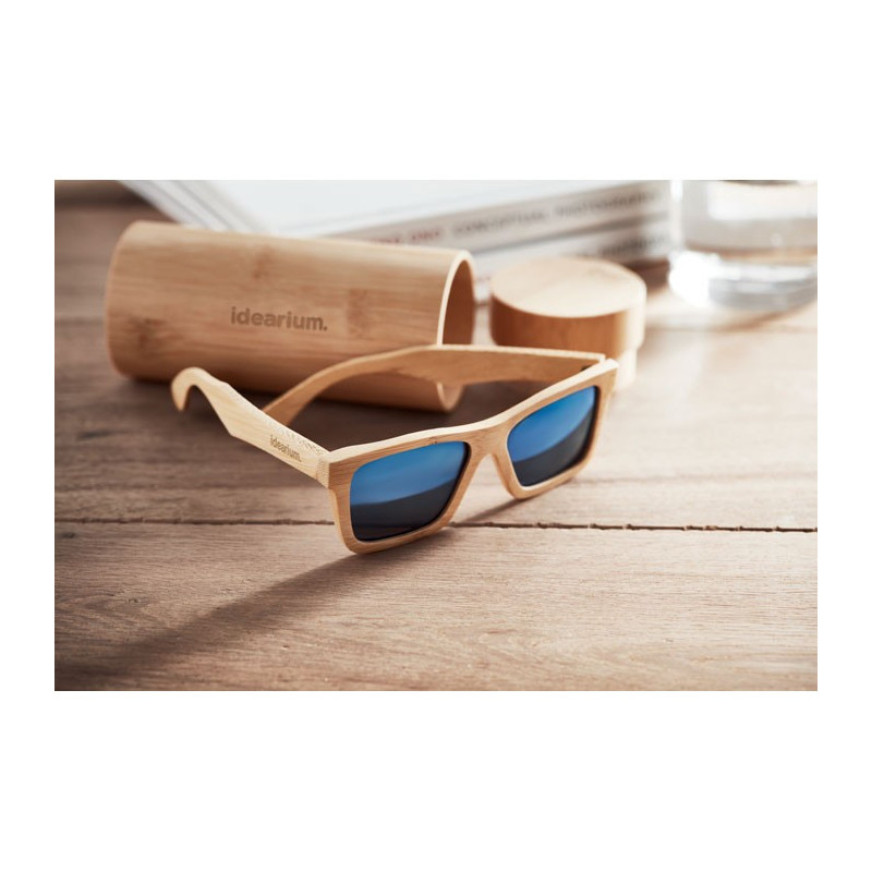 GAFAS DE SOL BAMBU LENTE ESPEJO