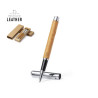SET BOLIGRAFO Y ROLLER CUERO RECICLADO