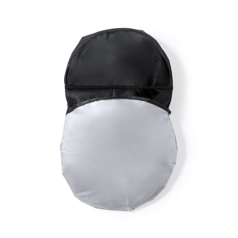 PARASOL PLEGABLE  POLIESTER PLATEADO