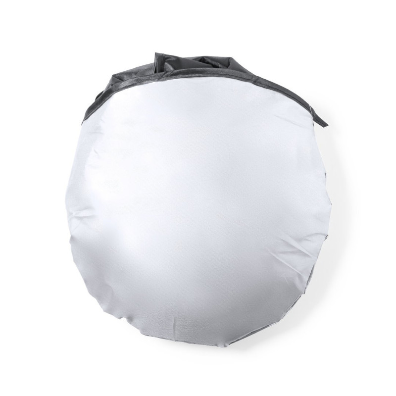 PARASOL PLEGABLE  POLIESTER PLATEADO