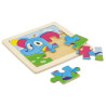SET 5 PUZZLES MADERA NATURAL