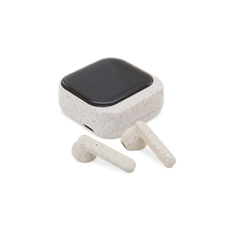 AURICULARES DE CARGA SOLAR EN FIBRA DE TRIGO