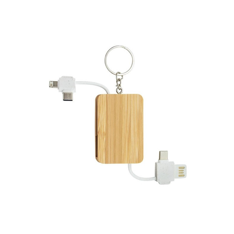 CARGADOR LLAVERO BAMBU