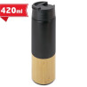 BIDON TERMICO ACERO Y BAMBU